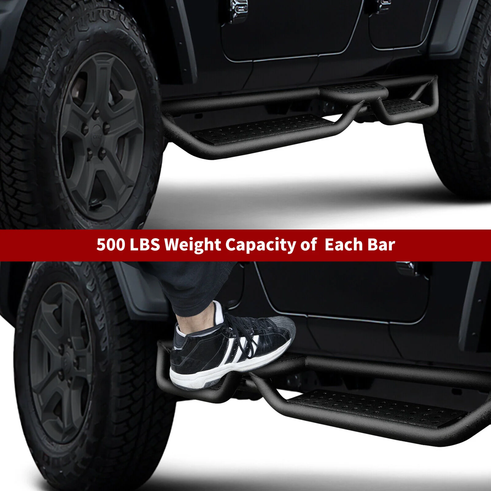 6'' Running Boards for 2022-2026 Toyota Tundra Double Cab Drop Bars Truck Side Steps - Image 7