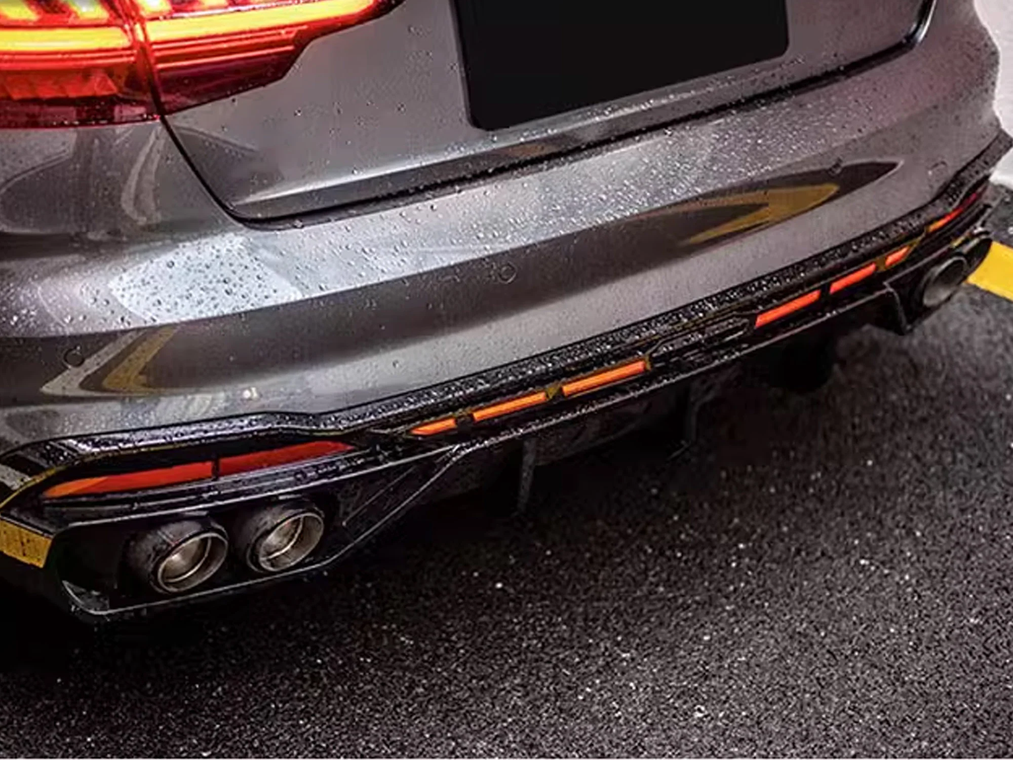60mm Matte Carbon Fiber Exhaust Tips Muffler Tailpipe for Audi A4 A5 A6 A7 - Image 2