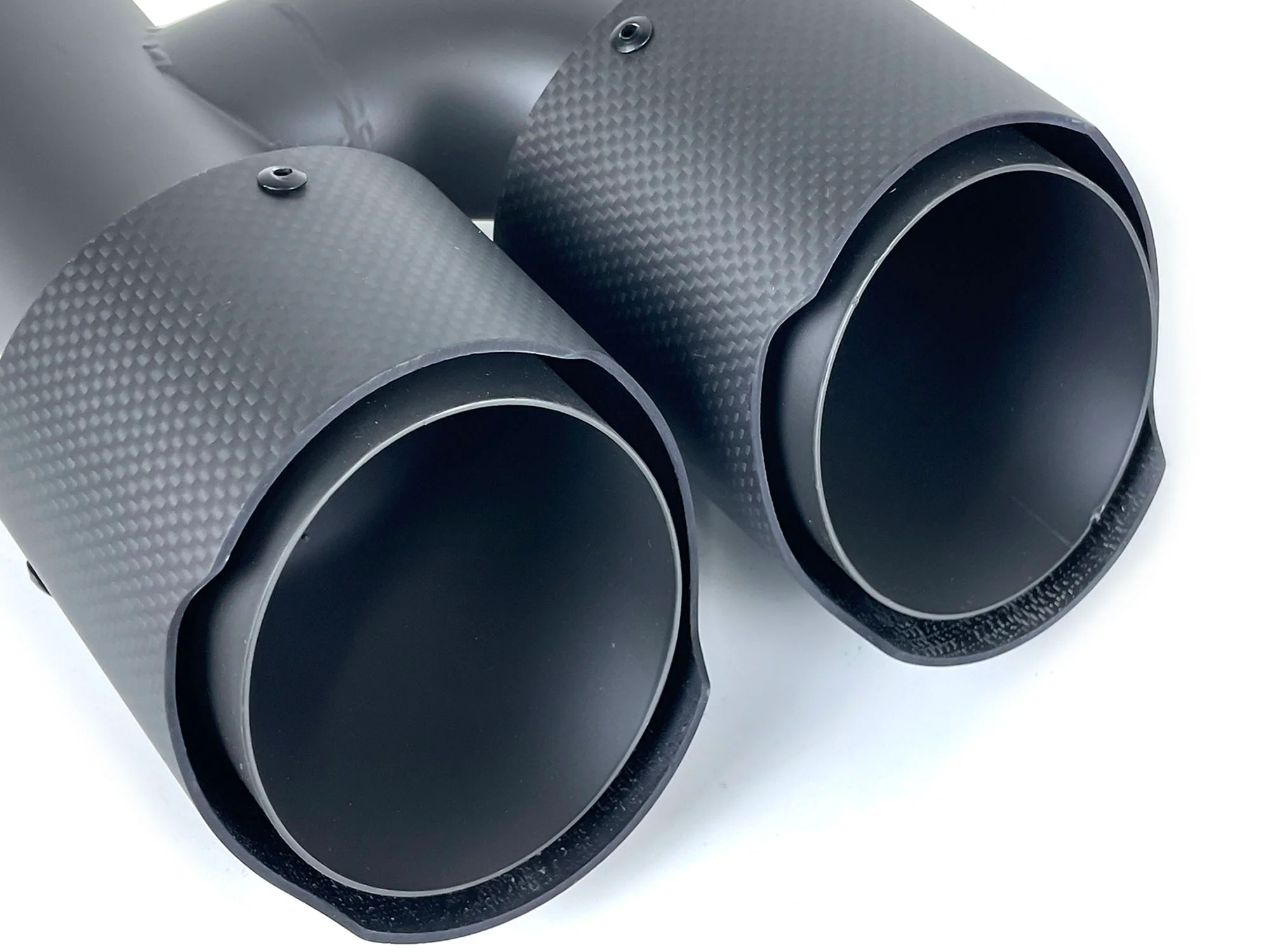 60mm Matte Carbon Fiber Exhaust Tips Muffler Tailpipe for Audi A4 A5 A6 A7 - Image 5