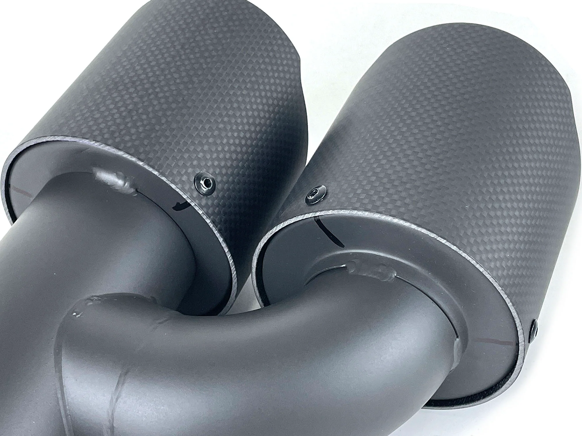 60mm Matte Carbon Fiber Exhaust Tips Muffler Tailpipe for Audi A4 A5 A6 A7 - Image 6