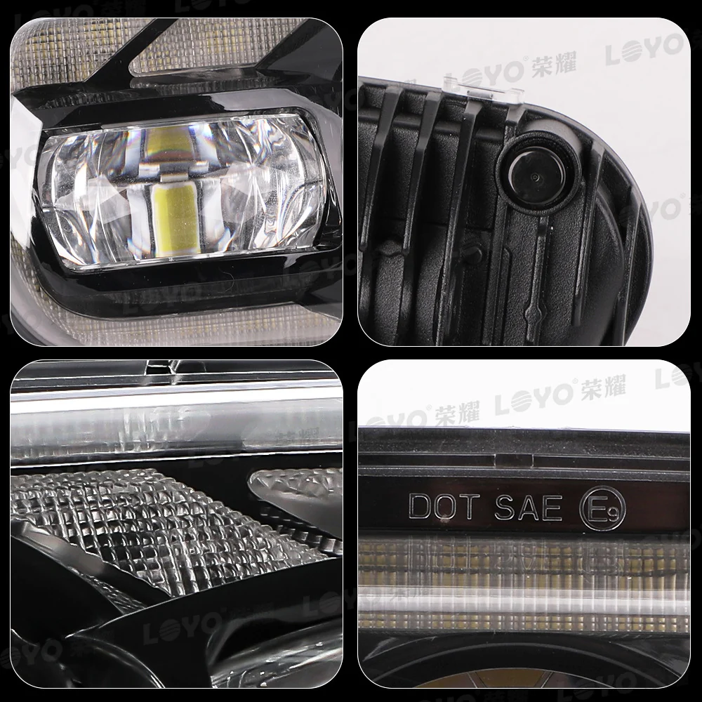 65W LED DRL Headlight Dual Front Lamps for Softail Fat Bob / Fat Bob 114 FXFBS - Image 8