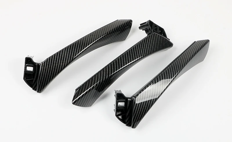6pcs Carbon Fiber Style Interior Door Handle Pull Panel Trim For BMW E90 E91 3 Series 328i 335i 2006-2011 - Image 7