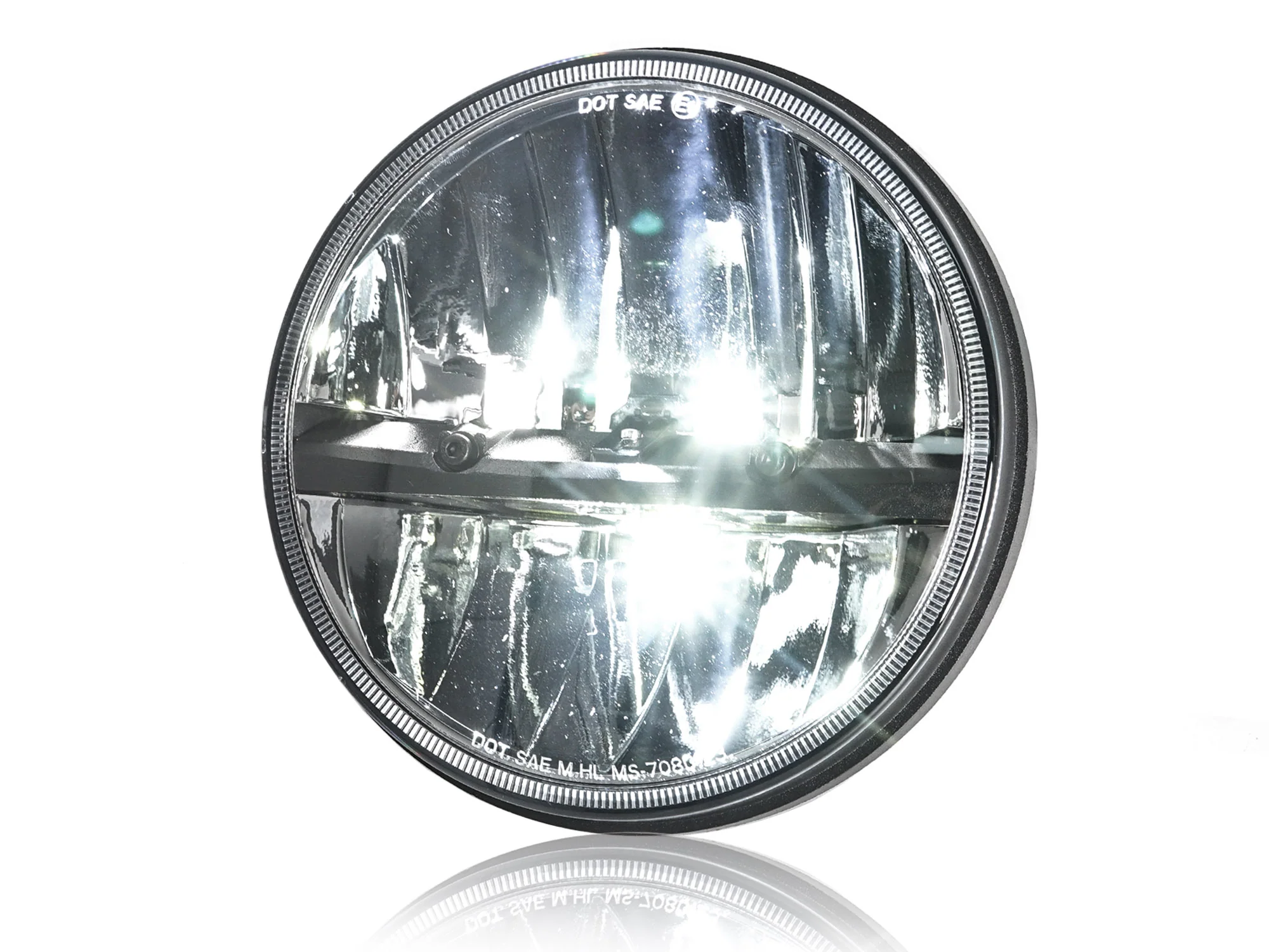 7" Round Led Headlight Hi-Lo for Jeep Wrangler JK LJ TJ for Chevy C10 C20 - Image 6