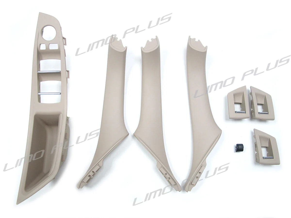 7Pcs Beige Interior Door Handle Window Lift Button Panel For BMW 5 Series F10 F11 M5 2010-2016 it34 - Image 5