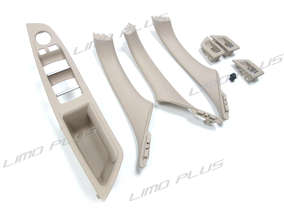 7Pcs Beige Interior Door Handle Window Lift Button Panel For BMW 5 Series F10 F11 M5 2010-2016 it34 - Image 7