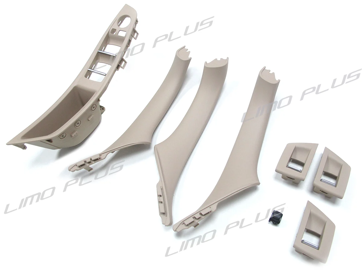 7Pcs Beige Interior Door Handle Window Lift Button Panel For BMW 5 Series F10 F11 M5 2010-2016 it34 - Image 8