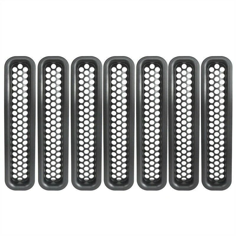 7PCS Front Grille Insert Mesh Grill Chip for Jeep Wrangler TJ 1997-2006 - Image 7