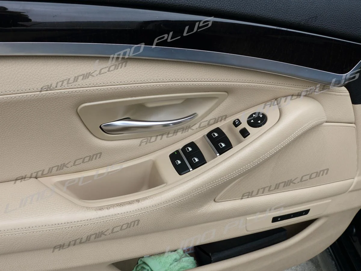 7pcs Leather Inner Interior Door Pull Handle Trim Cover For BMW 5 Series F10 F11 2010-2016 it38 - Image 3