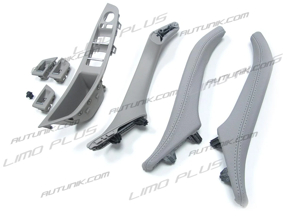 7pcs Leather Inner Interior Door Pull Handle Trim Cover For BMW 5 Series F10 F11 2010-2016 it38 - Image 9