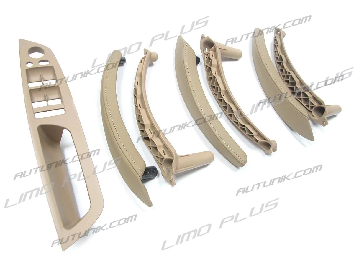 7pcs Leather Inner Interior Door Pull Handle Trim for BMW X5 E70 X6 E71 E72 2007-2013 it40 - Image 4