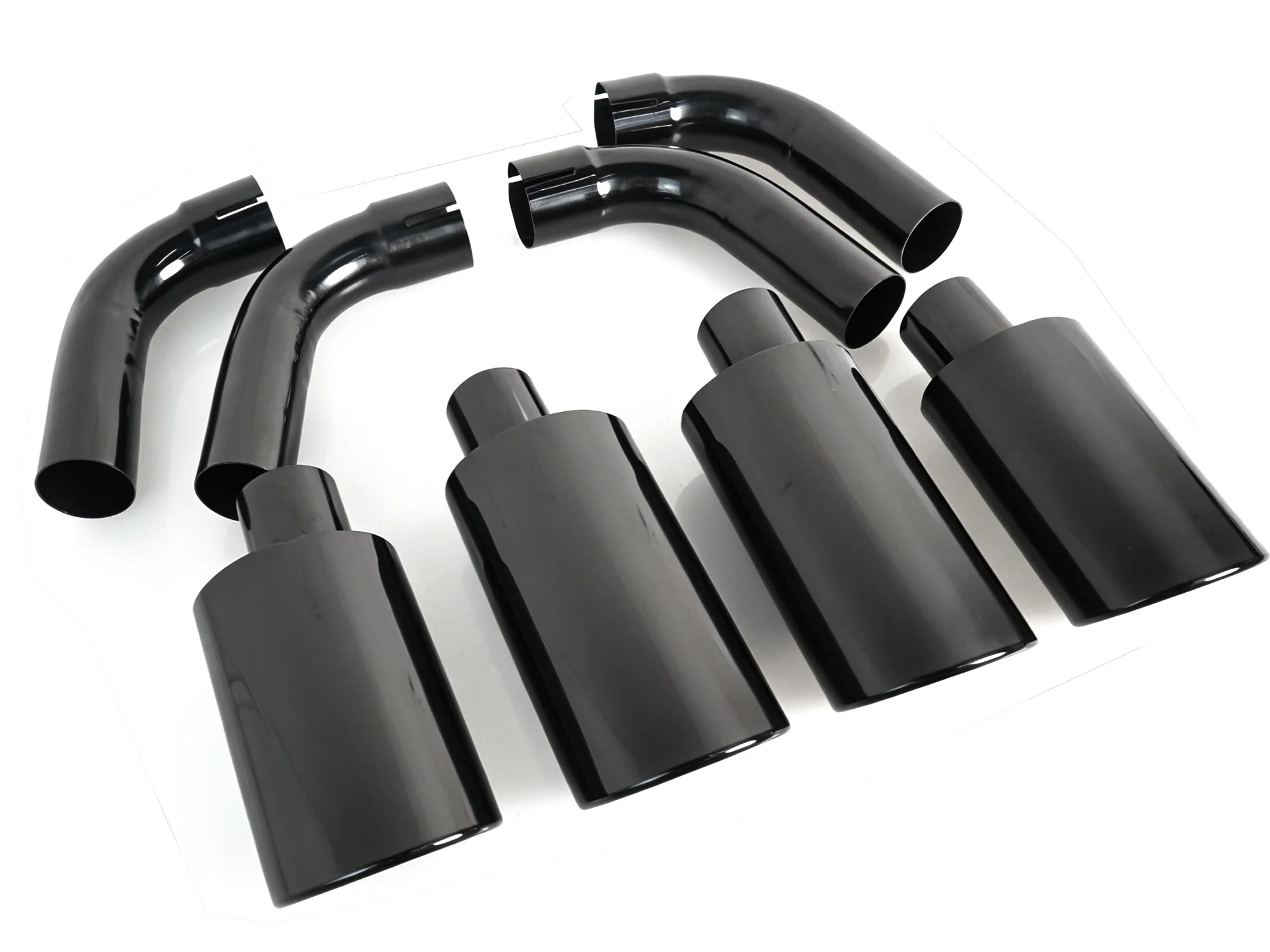 8pcs Quad Exhaust Tips Black For Mercedes G-Class W463 W464 G500 G550 G63 G65 2002-2024 - Image 5