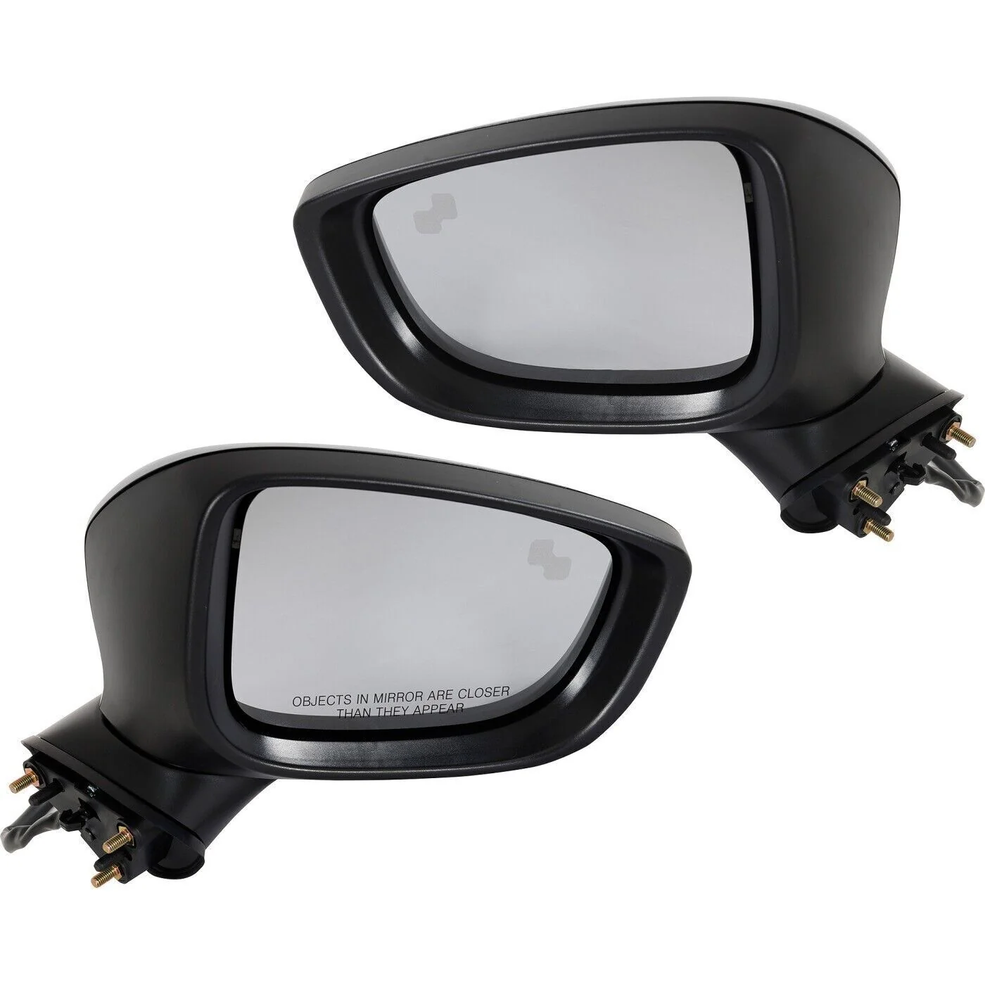 9Pin Left+Right Side Mirror White Non-Heated For Mazda 6 2017-2020 2021 Driver & Passenger - Image 2