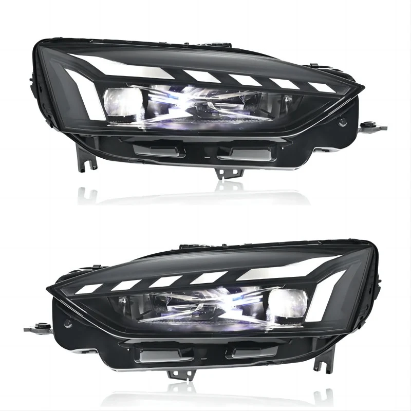 A Pair For Audi A5 2021-2024 Upgrade LED Headlight Assembly w/ Turn Signal
