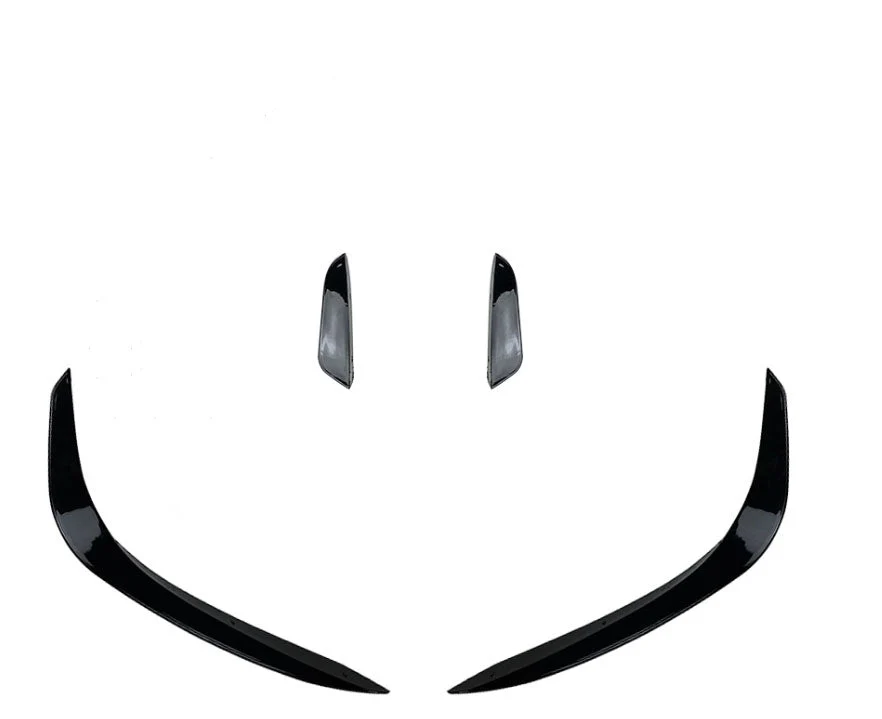 Gloss Black Front Splitter Side Flaps For Mercedes W206 Sedan C200 C300 C43 AMG 2022-2024 - Image 6