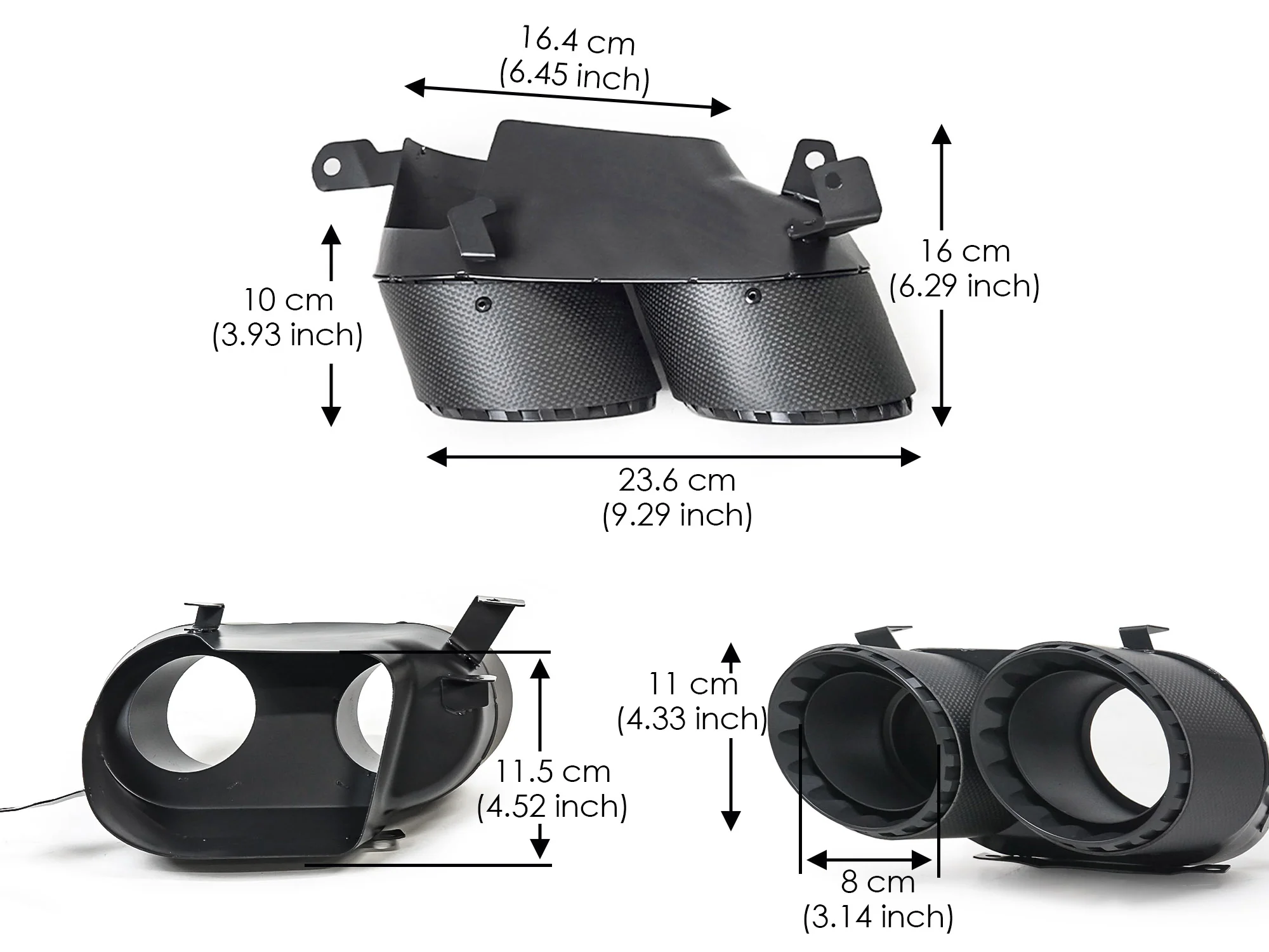 AK Style Carbon Fiber Exhaust Tips Muffler Pipe For BMW X5 G05 X6 G06 X7 G07 2019-2026 Pair - Image 13