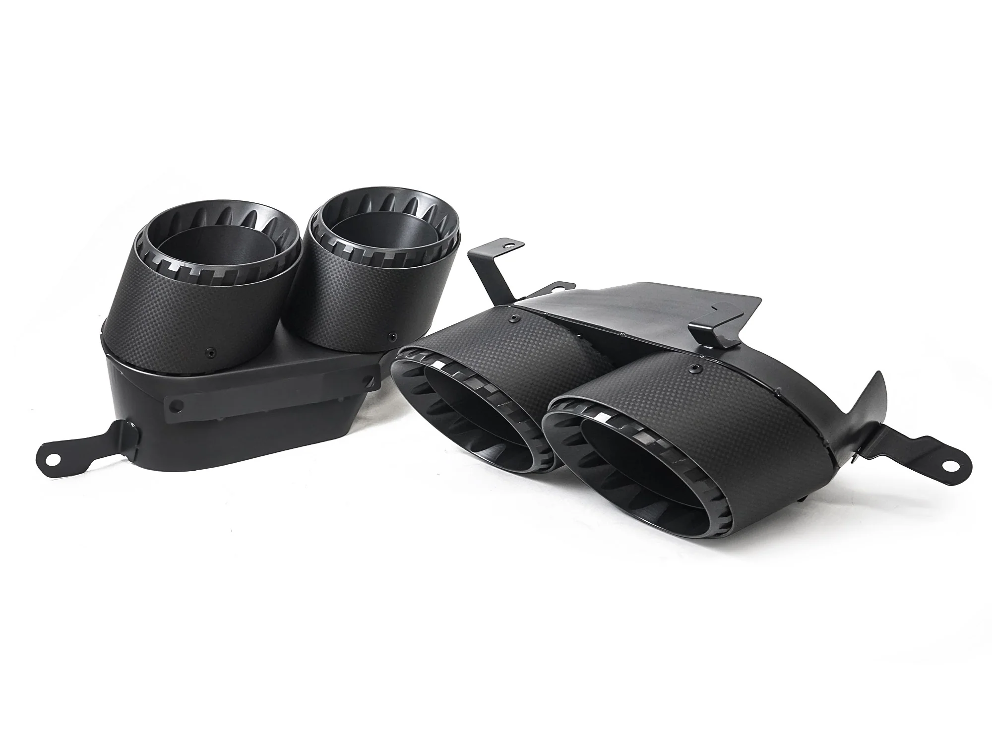 AK Style Carbon Fiber Exhaust Tips Muffler Pipe For BMW X5 G05 X6 G06 X7 G07 2019-2026 Pair - Image 7