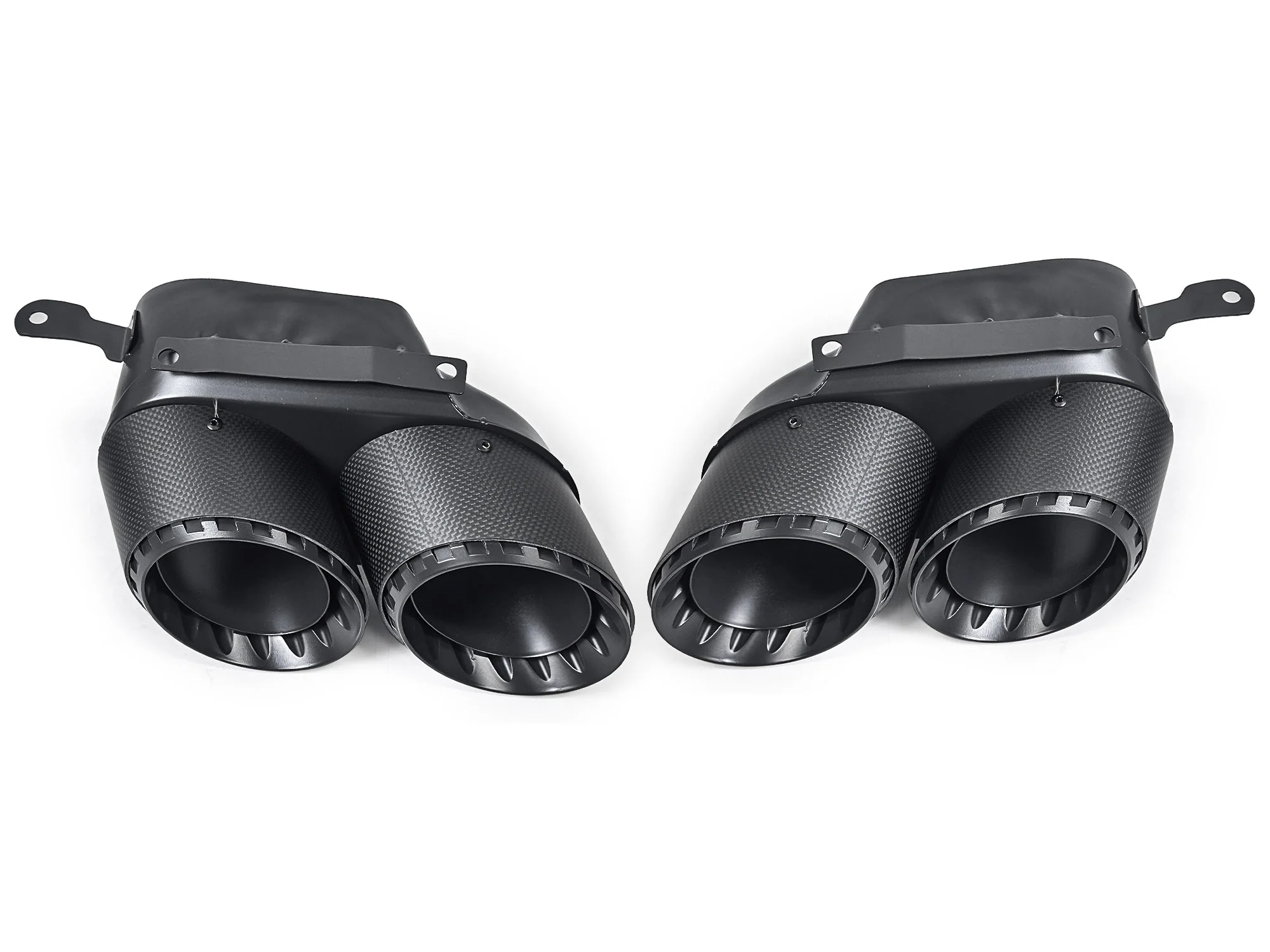 AK Style Carbon Fiber Exhaust Tips Muffler Pipe For BMW X5 G05 X6 G06 X7 G07 2019-2026 Pair - Image 8