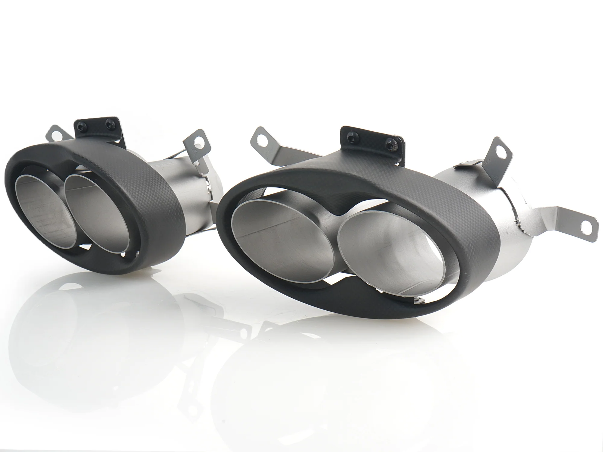 Carbon Fiber Exhaust Tips Replace for Audi RS4 RS5 RS6 RS7 - Image 5