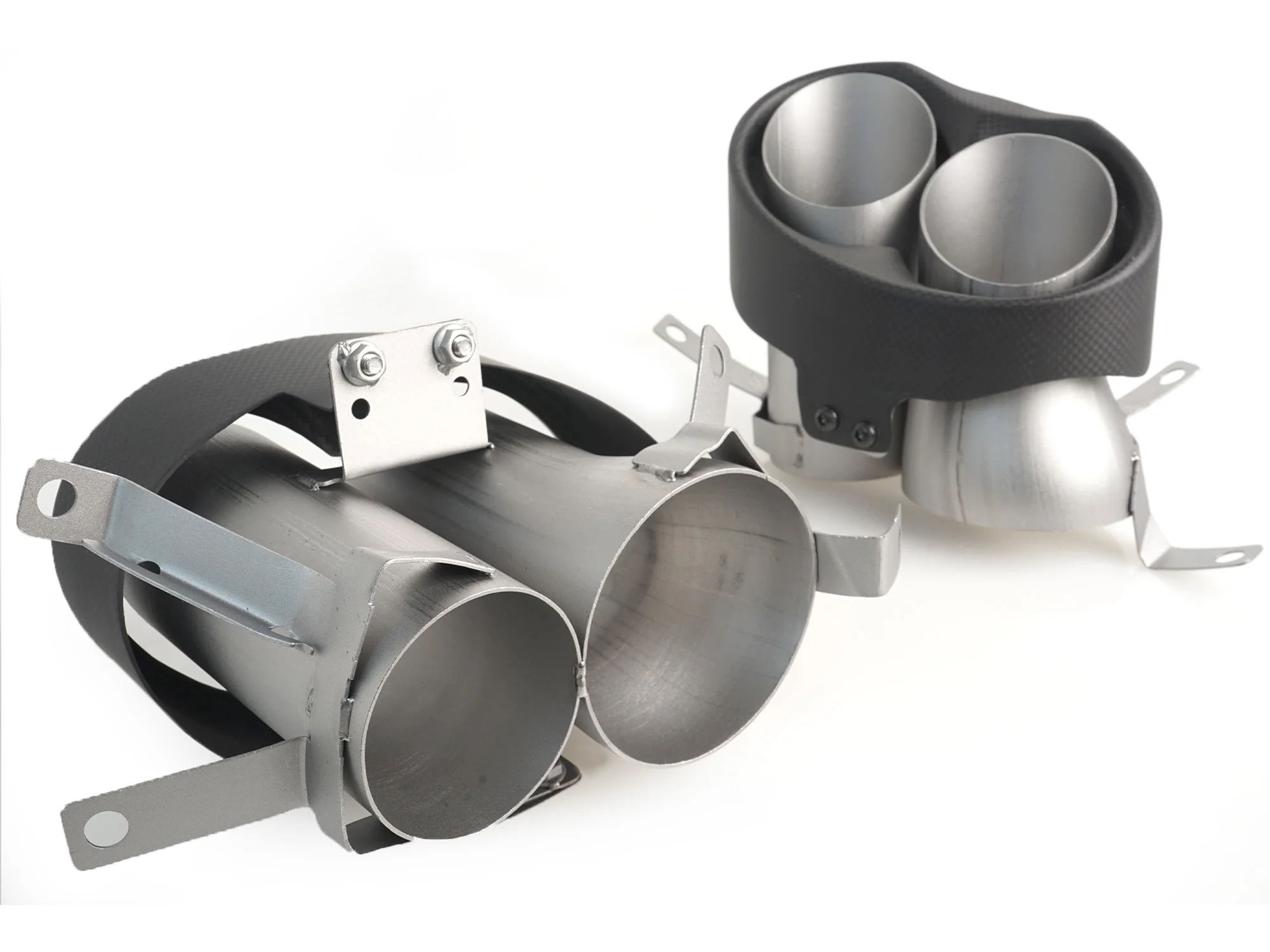 Carbon Fiber Exhaust Tips Replace for Audi RS4 RS5 RS6 RS7 - Image 8