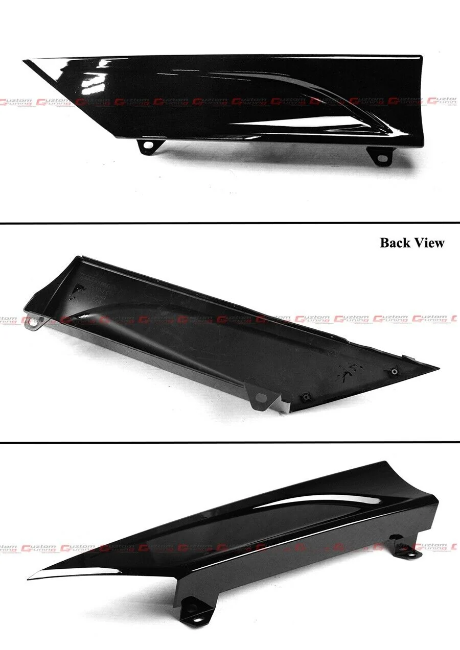All Black Rear Bumper Diffuser w/ Corner Extensions for Honda Accord 2023-2026 - Image 5