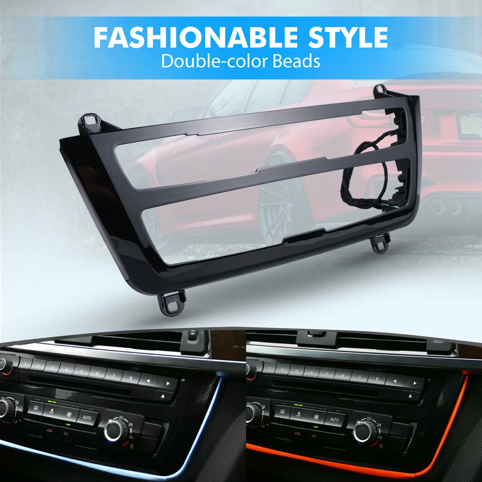 Ambient Led Light Dual Color AC/Radio Panel Atmosphere Lamp For BMW F32 F31 F30 - Image 2