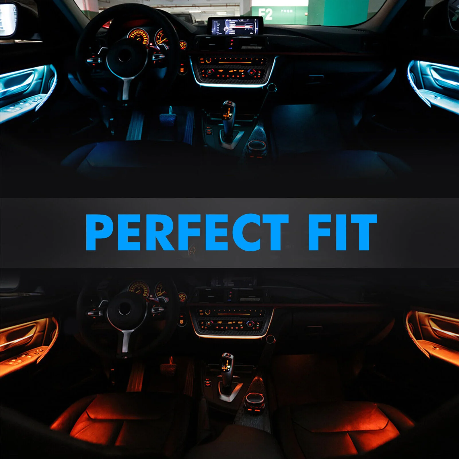 Ambient Led Light Dual Color AC/Radio Panel Atmosphere Lamp For BMW F32 F31 F30 - Image 5