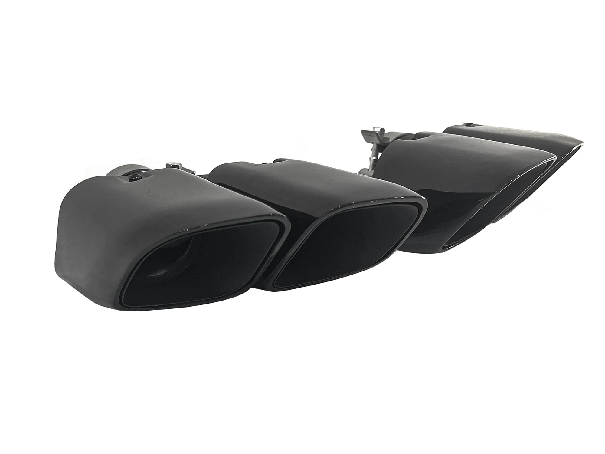 Square Exhaust Tips Muffler Pipe Black for Porsche Macan Base 2014-2018 - Image 6