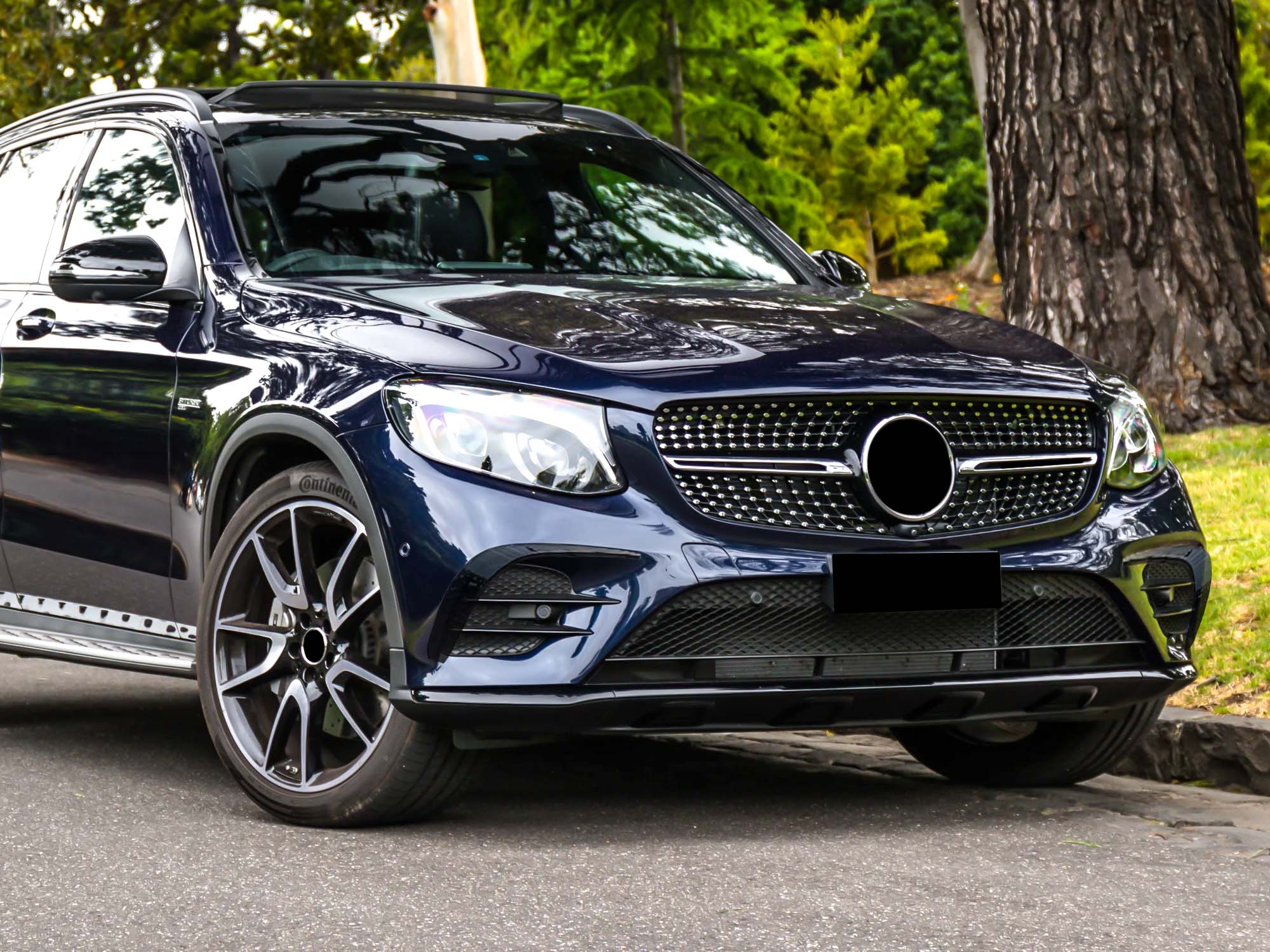 Black Front Canards Splitter Air Vent Trim for Mercedes GLC X253 C253 AMG 2016-2018 2019 pz109 - Image 2