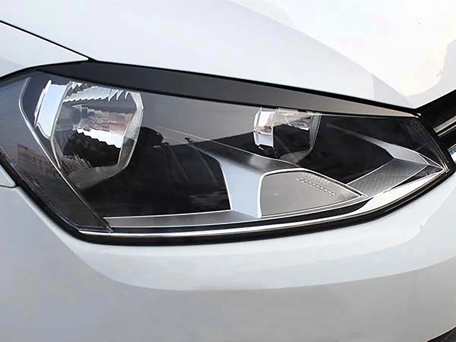 Black Headlight Eyebrow Eyelid Cover Trim For VW Golf 7 GTI TSI TDI MK7 MK7.5 vw162 - Image 4