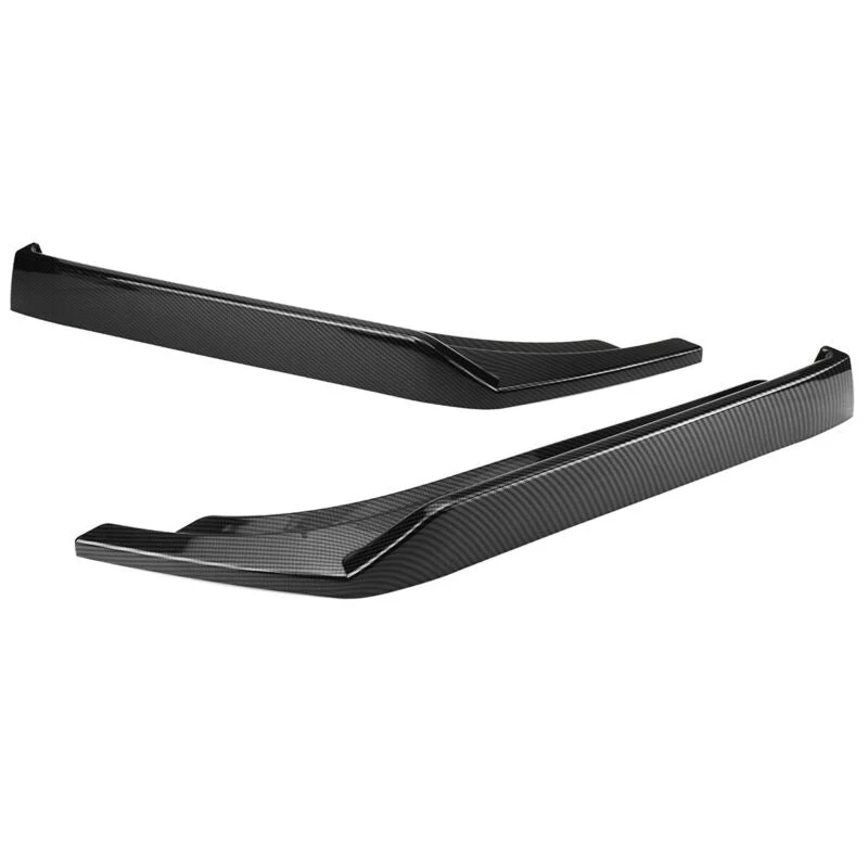 Carbon Fiber Look Rear Bumper Side Canards Aprons for Infiniti Q50 2014-2024 Rear Spats - Image 3