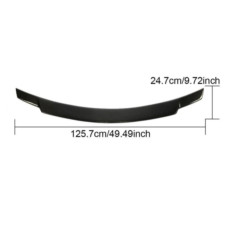 Real Carbon Fiber Rear Trunk Spoiler Wing for Mercedes Benz W204 Sedan C300 C350 C63 2008-2014 - Image 7
