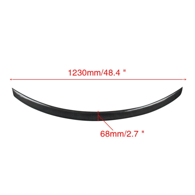 Real Carbon Fiber Rear Trunk Spoiler for Infiniti Q50 Q50S 2014-2024 - Image 3