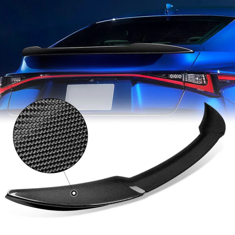 Carbon Fiber Rear Trunk Spoiler Wing fits Lexus IS Sedan IS300 IS350 IS500 2021-2024 - Image 2
