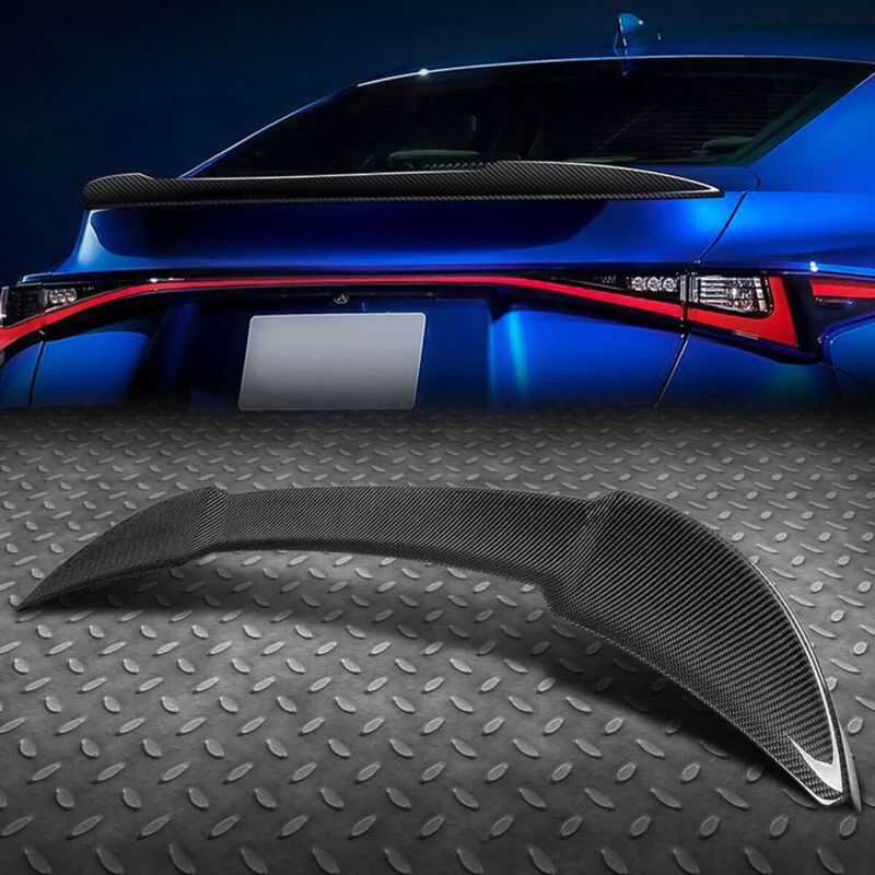 Carbon Fiber Rear Trunk Spoiler Wing fits Lexus IS Sedan IS300 IS350 IS500 2021-2024 - Image 3