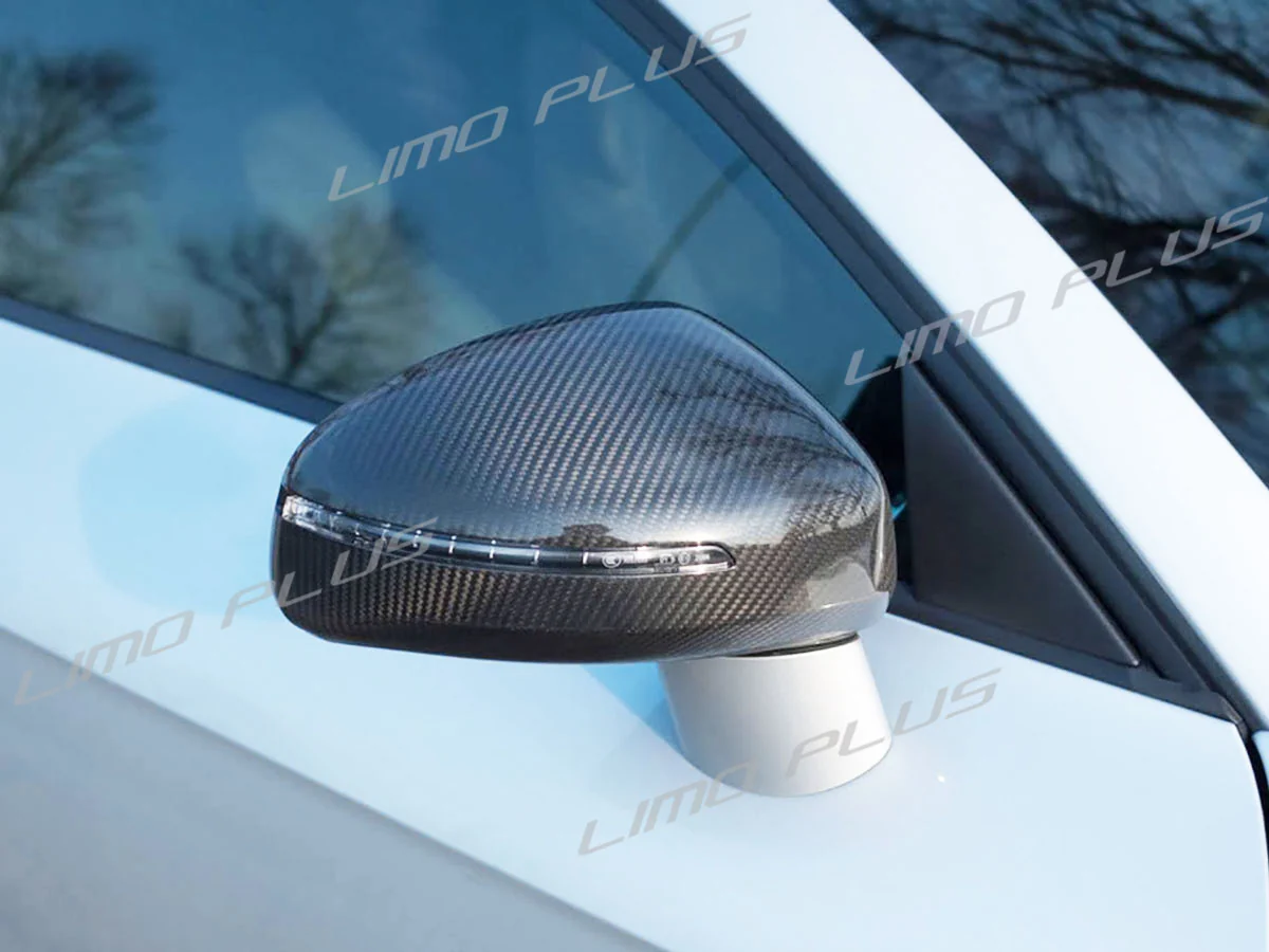 Replacement For AUDI TT MK2 8J TTS TTRS 8R Real Carbon Fiber Side Mirror Cover Caps - Image 4