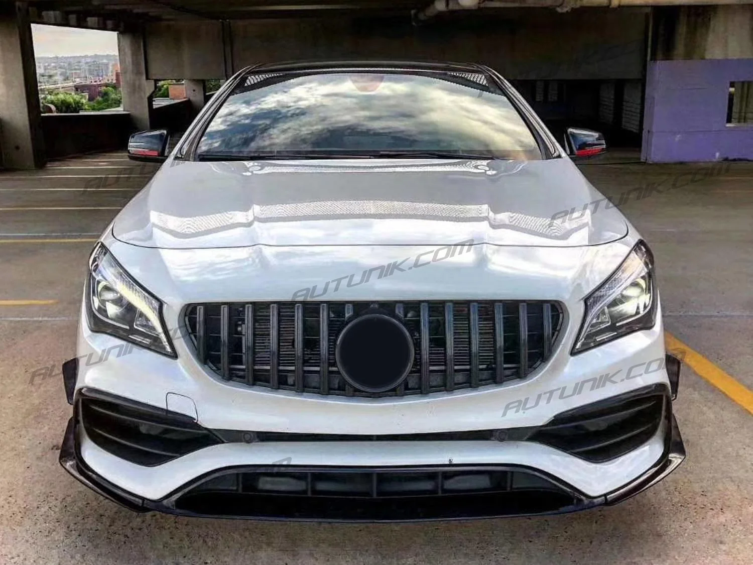 Gloss Black Front Bumper Lip Splitter For 2017-2019 Mercedes CLA C117 W117 CLA200 CLA250 CLA45 pz210 - Image 3
