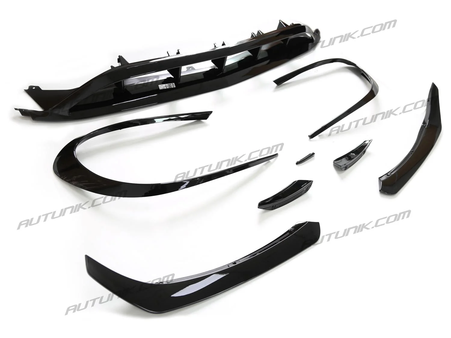 Gloss Black Front Bumper Lip Splitter For 2017-2019 Mercedes CLA C117 W117 CLA200 CLA250 CLA45 pz210 - Image 4
