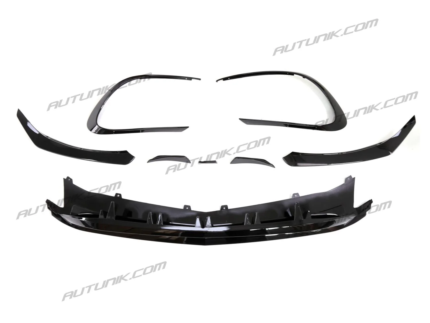 Gloss Black Front Bumper Lip Splitter For 2017-2019 Mercedes CLA C117 W117 CLA200 CLA250 CLA45 pz210 - Image 6