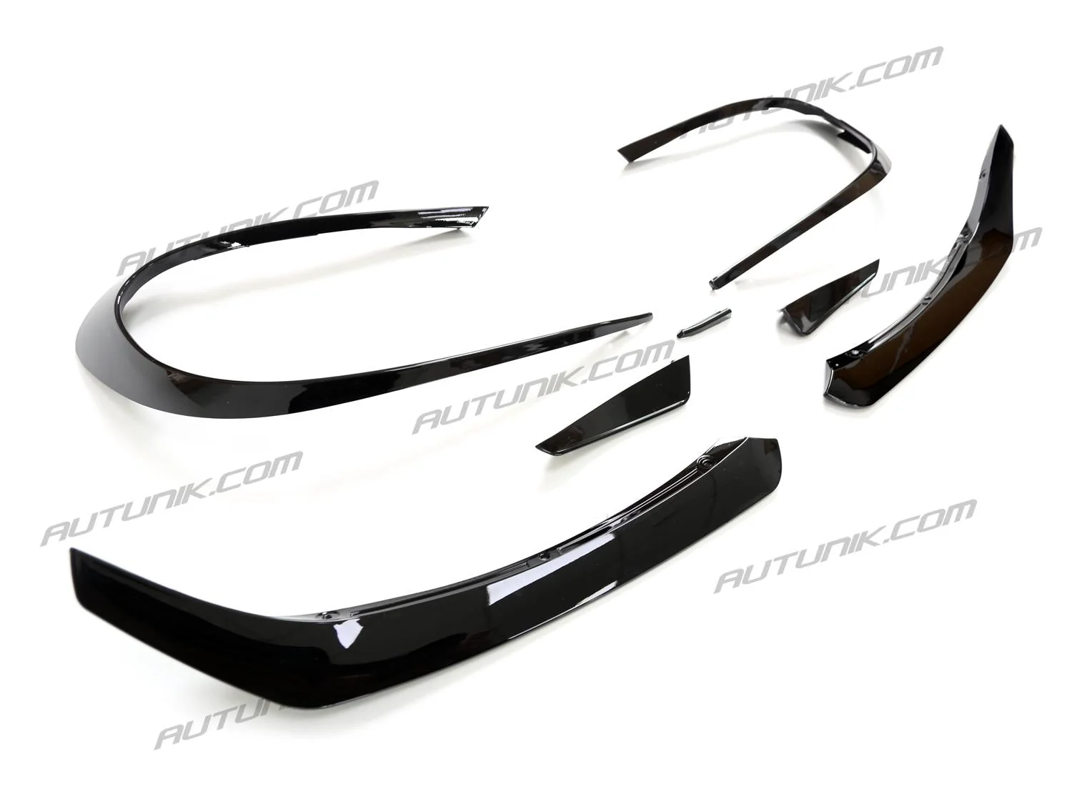 Gloss Black Front Bumper Lip Splitter For 2017-2019 Mercedes CLA C117 W117 CLA200 CLA250 CLA45 pz210 - Image 7