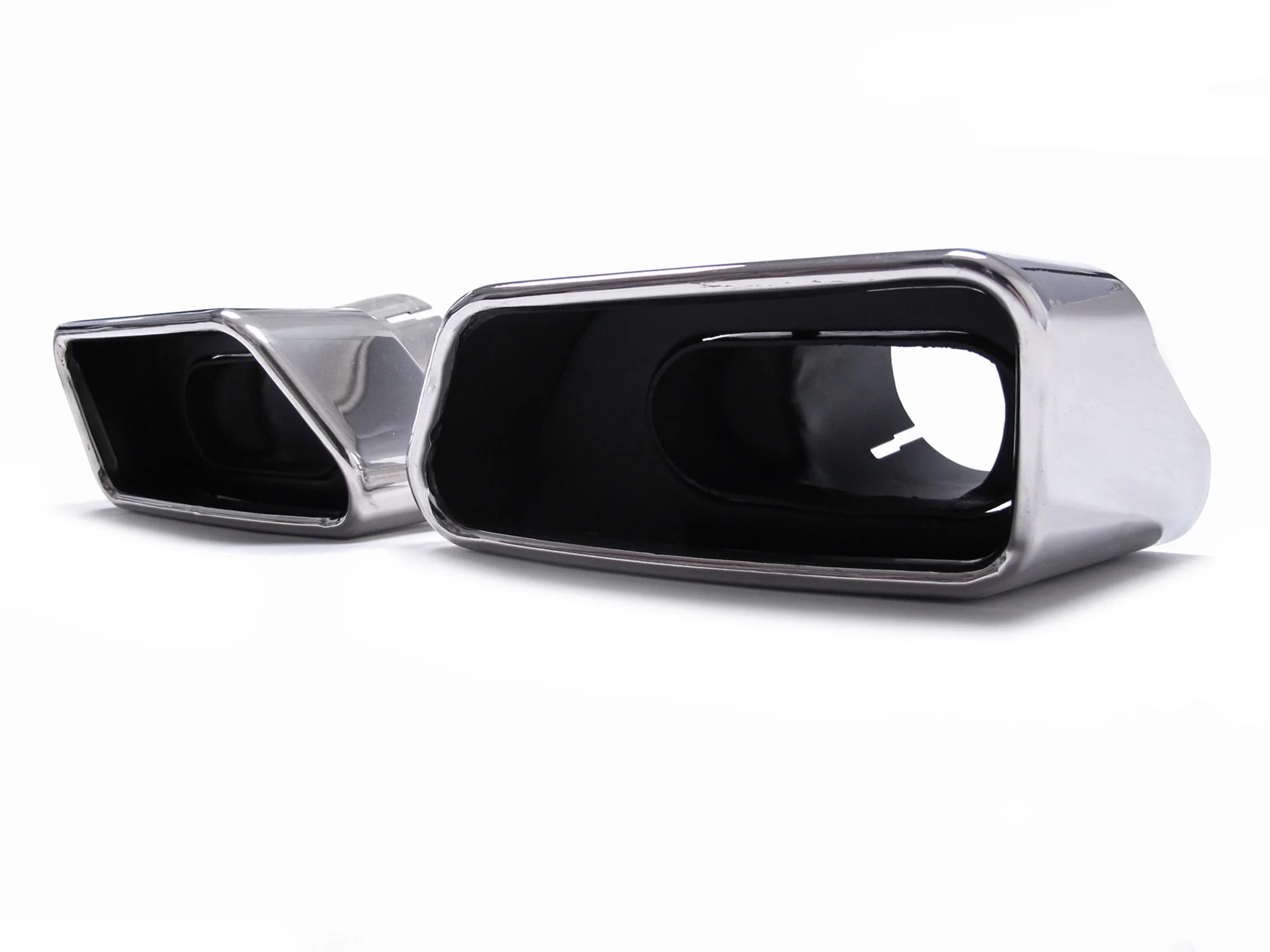 Black/Chrome Exhaust Tips For BMW F10 F11 550i 550d M Sport 2010-2016 - Image 18