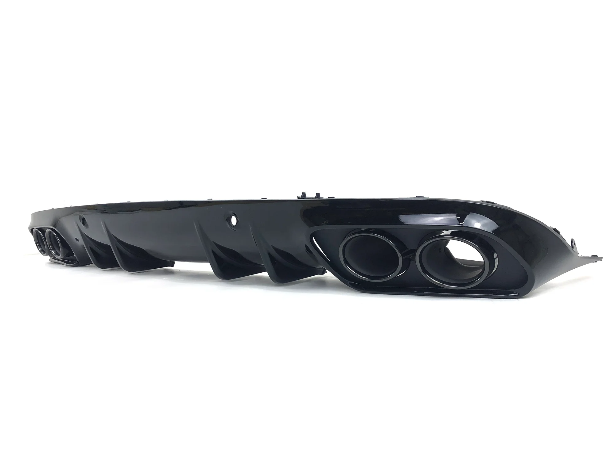 Rear Diffuser & Black Exhaust Tips for Mercedes C205  C200 C300 C43 AMG Coupe Convertible 2015-2020 - Image 6
