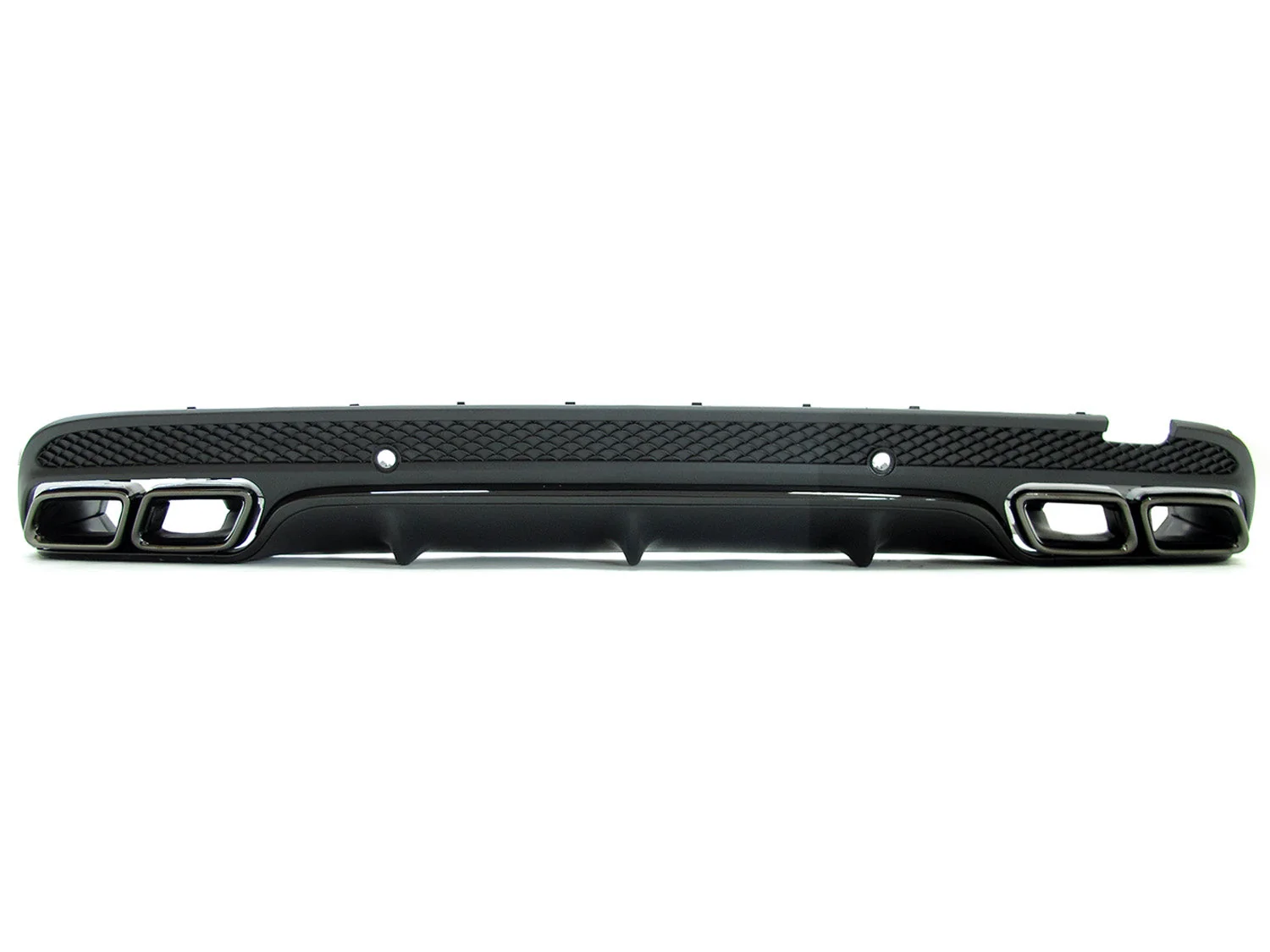 Rear Diffuser + Black Exhaust Tips For Mercedes W205 Sedan C250 C300 C450 C43 AMG 2015-2021 - Image 6