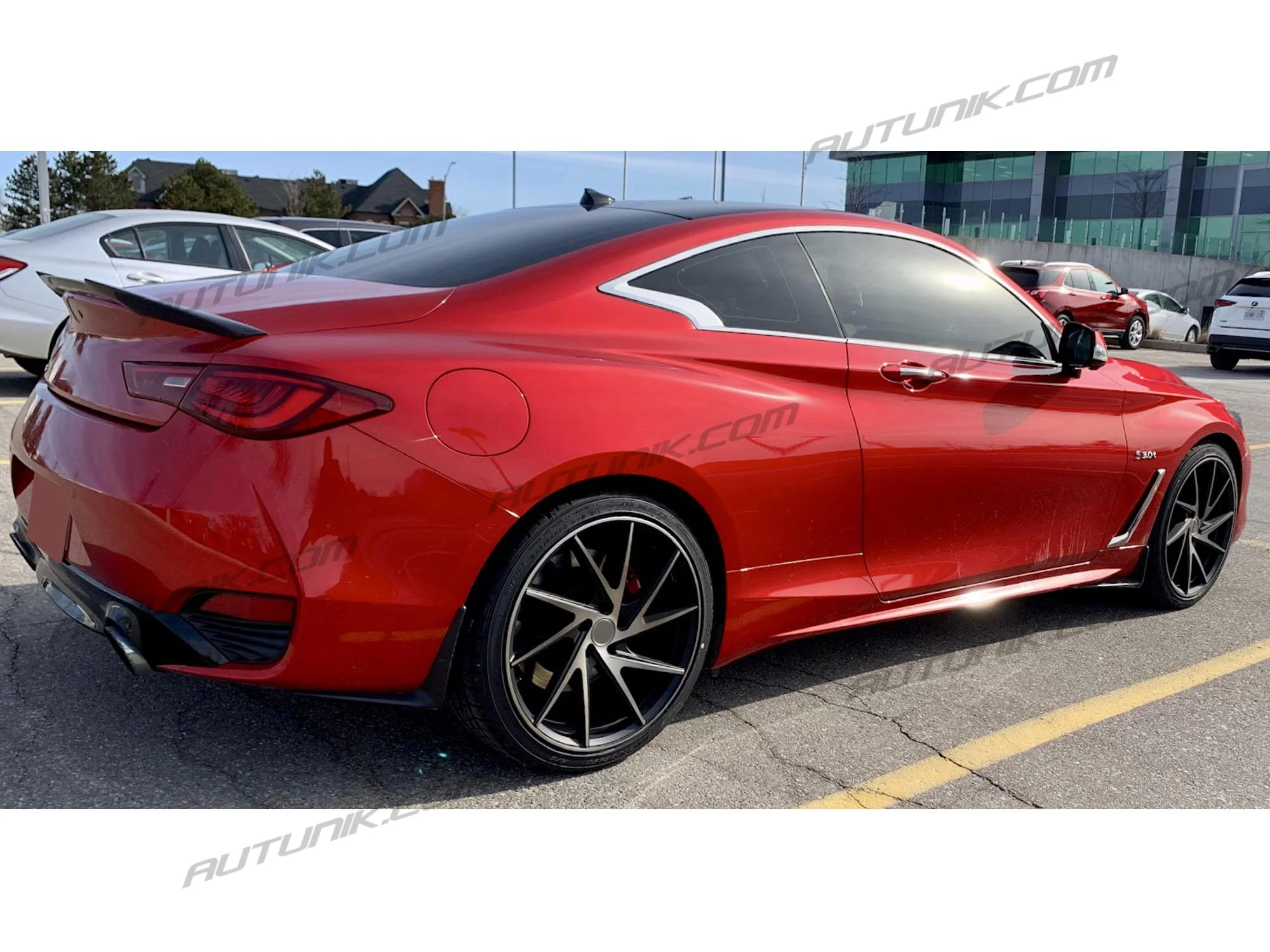 Carbon Fiber Rear Trunk Spoiler Wing For Infiniti Q60 Coupe 2017-2022 - Image 4