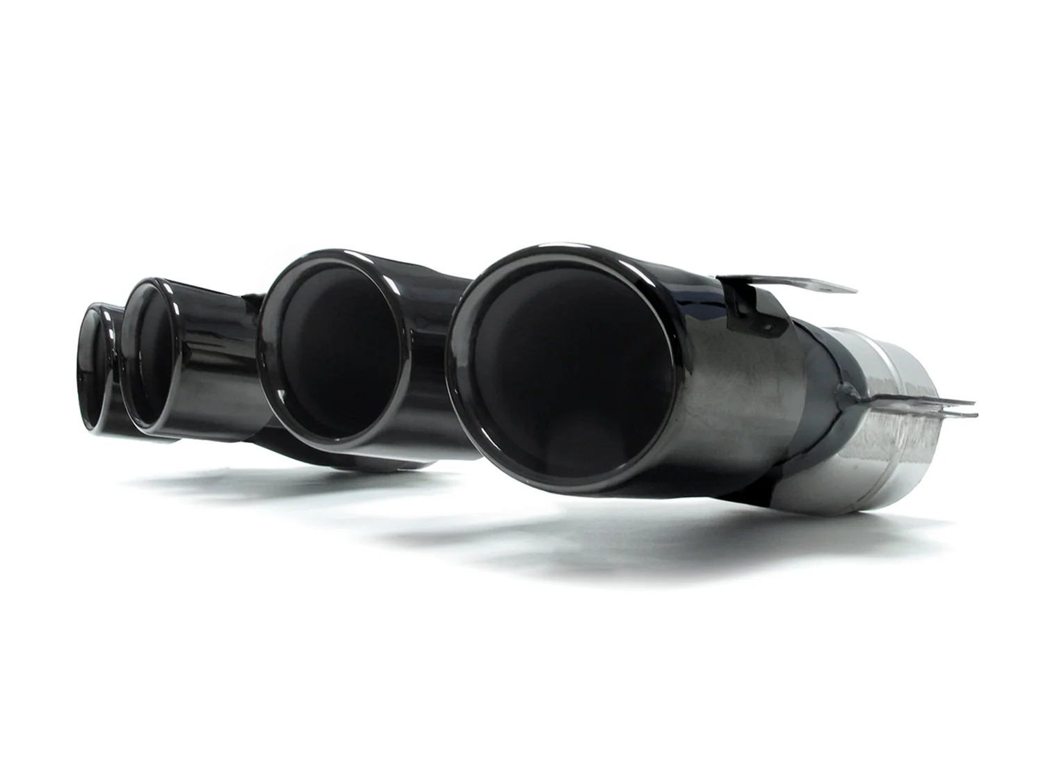 E53 Style Black Diffuer w/ Round Twin Exhaust Tips for Mercedes E W213 Sedan Wagon E300 E400 E550 AMG 2017-2020 - Image 10