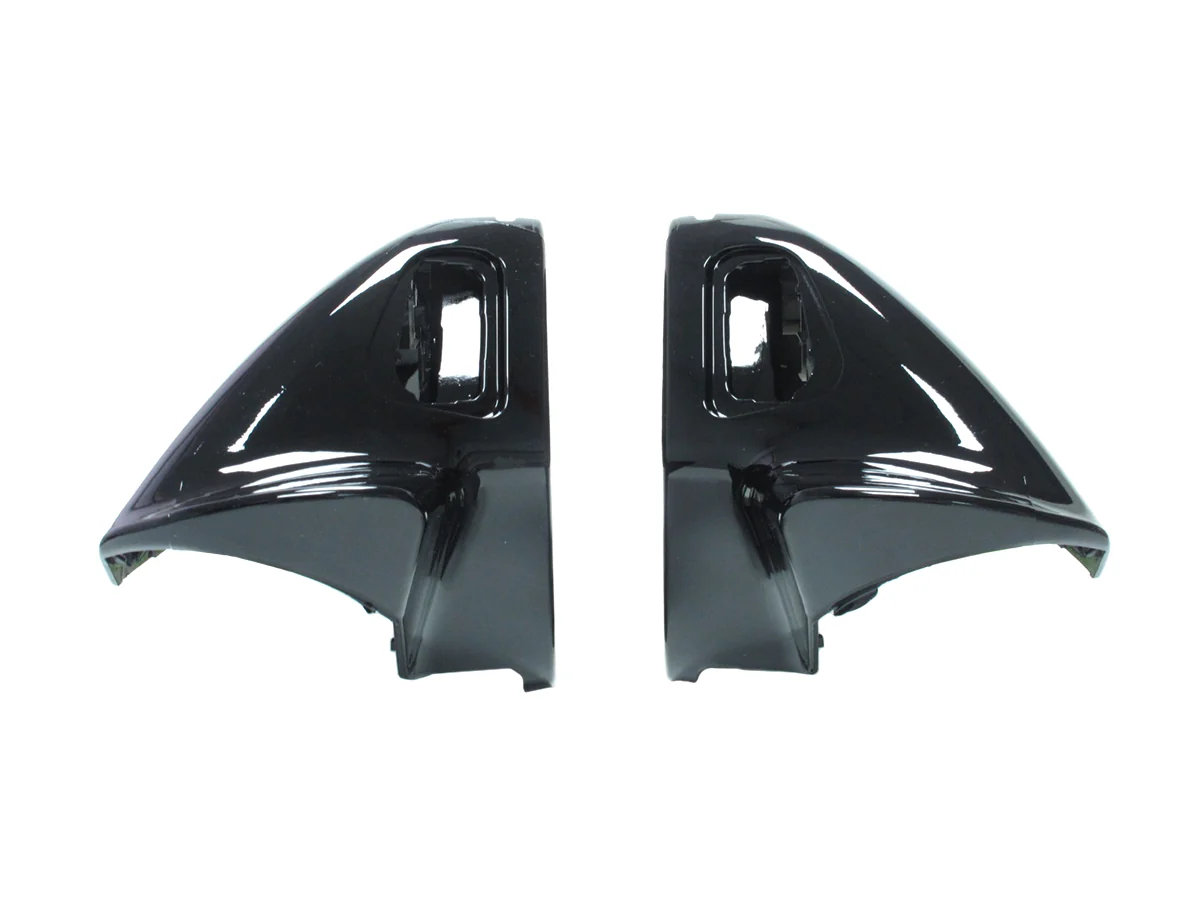 2x For AUDI A6 C7 S6 RS6 2012-2018 Gloss Black Side Mirror Cover Caps w/ Lane Assist Cutout - Image 7