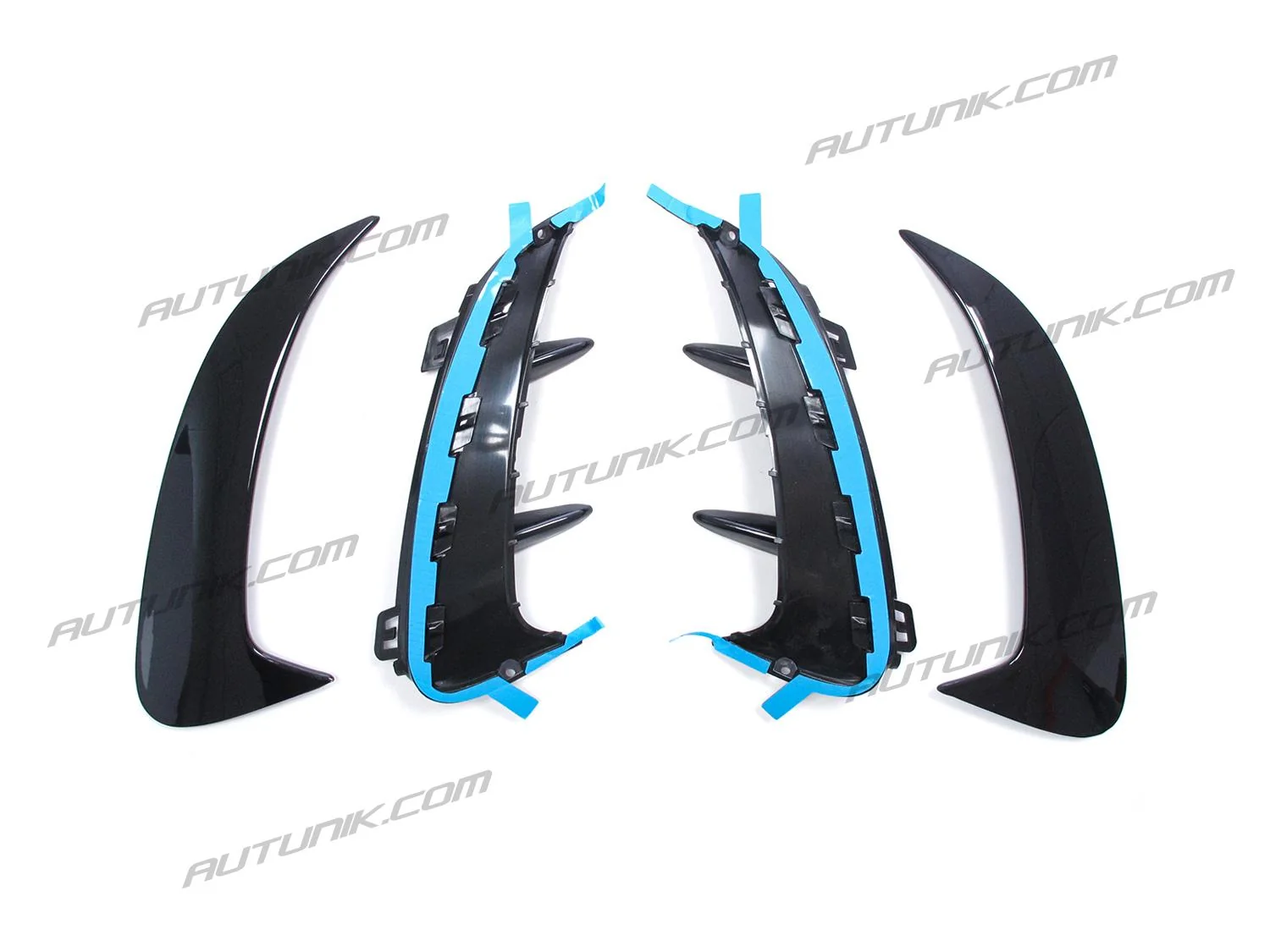 Glossy Black Rear Canards Air Vent Covers for Mercedes Benz W177 Sedan A200 A220 A35 AMG 2019-2024 pz4 - Image 6