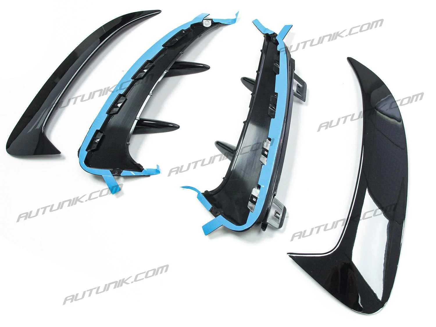 Glossy Black Rear Canards Air Vent Covers for Mercedes Benz W177 Sedan A200 A220 A35 AMG 2019-2024 pz4 - Image 7