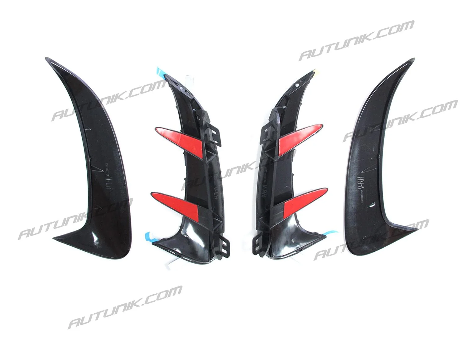 Glossy Black Rear Canards Air Vent Covers for Mercedes Benz W177 Sedan A200 A220 A35 AMG 2019-2024 pz4 - Image 9