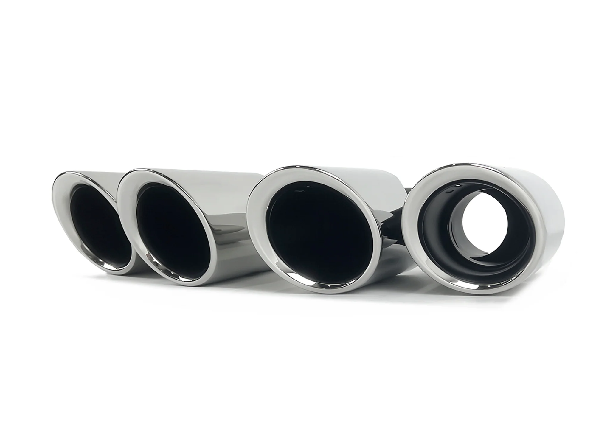 Stainless Steel Chrome Exhaust Tips for Porsche Macan Base 2.0L 2015-2018 - Image 9