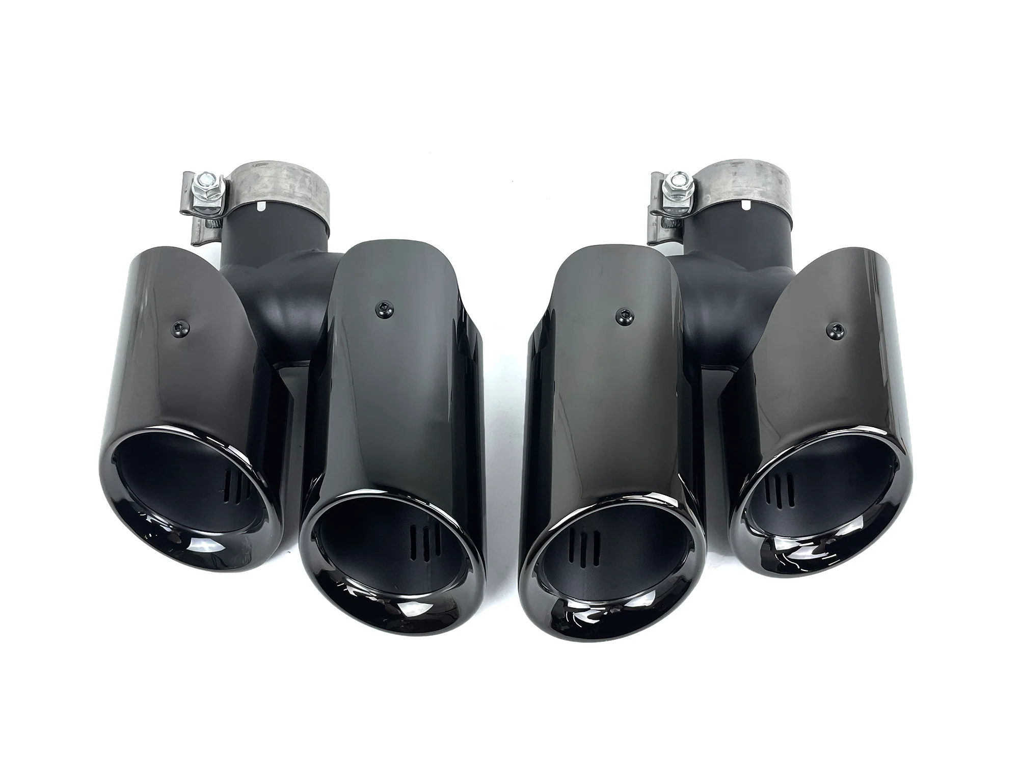 Black Stainless Steel Exhaust Tips for Porsche Macan Base 2.0L 2015–2018 - Image 12